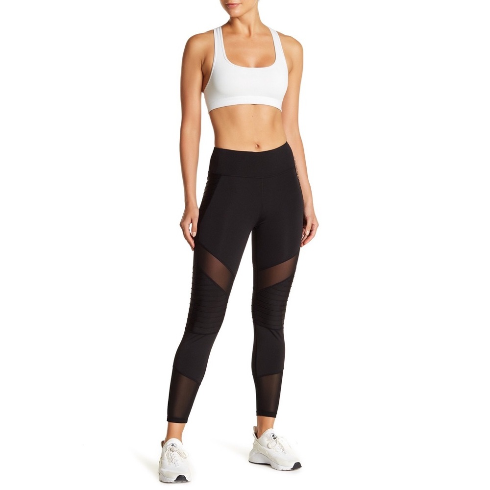 Nanette Lepore Motocross Mesh Panel Leggings